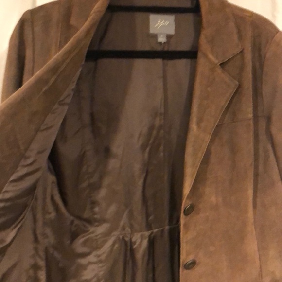 J. Jill Brown Suede Jacket - Picture 5 of 6